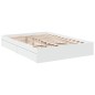 vidaXL Giroletto con Cassetti Bianco 140x200 cm in Legno Multistrato vidaXL Giroletto con Cassetti Bianco 140x200 cm in Legno Multistrato