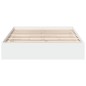 vidaXL Giroletto con Cassetti Bianco 140x200 cm in Legno Multistrato vidaXL Giroletto con Cassetti Bianco 140x200 cm in Legno Multistrato