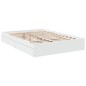 vidaXL Giroletto con Cassetti Bianco 140x200 cm in Legno Multistrato vidaXL Giroletto con Cassetti Bianco 140x200 cm in Legno Multistrato
