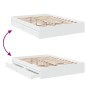 vidaXL Giroletto con Cassetti Bianco 140x200 cm in Legno Multistrato vidaXL Giroletto con Cassetti Bianco 140x200 cm in Legno Multistrato