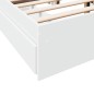 vidaXL Giroletto con Cassetti Bianco 140x200 cm in Legno Multistrato vidaXL Giroletto con Cassetti Bianco 140x200 cm in Legno Multistrato