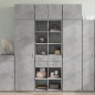 vidaXL Credenza Grigio Cemento 70x42,5x185 cm in Legno Multistrato vidaXL Credenza Grigio Cemento 70x42,5x185 cm in Legno Multistrato