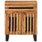 vidaXL Comodino Marrone 50x34x60 cm in Legno Massello di Mango vidaXL Comodino Marrone 50x34x60 cm in Legno Massello di Mango