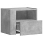 vidaXL Comodini a Muro 2 pz Grigio Cemento 45x30x35 cm vidaXL Comodini a Muro 2 pz Grigio Cemento 45x30x35 cm