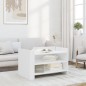 vidaXL Tavolino da Salotto Bianco 80x50x50 cm in Legno Multistrato