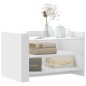 vidaXL Tavolino da Salotto Bianco 80x50x50 cm in Legno Multistrato