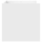 vidaXL Tavolino da Salotto Bianco 80x50x50 cm in Legno Multistrato