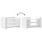 vidaXL Tavolino da Salotto Bianco 80x50x50 cm in Legno Multistrato