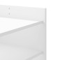 vidaXL Tavolino da Salotto Bianco 80x50x50 cm in Legno Multistrato