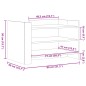 vidaXL Tavolino da Salotto Bianco 80x50x50 cm in Legno Multistrato