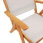 vidaXL Sedie da Giardino Pieghevoli 4 pz Massello d'Acacia e Textilene vidaXL Sedie da Giardino Pieghevoli 4 pz Massello d'Acacia e Textilene