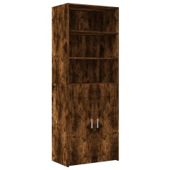 vidaXL Credenza Rovere Fumo 70x42,5x185 cm in Legno Multistrato