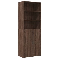 vidaXL Credenza Rovere Marrone 70x42,5x185 cm in Legno Multistrato