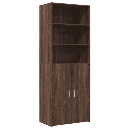 vidaXL Credenza Rovere Marrone 70x42,5x185 cm in Legno Multistrato