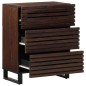 vidaXL Credenza Marrone 60x34x75 cm in Legno Massello di Mango vidaXL Credenza Marrone 60x34x75 cm in Legno Massello di Mango