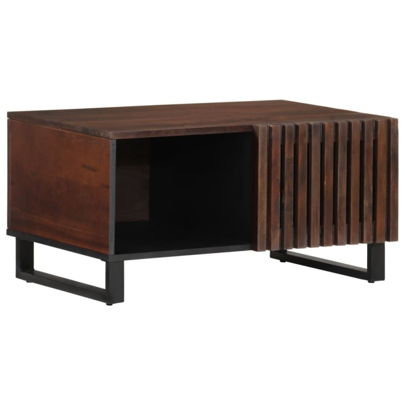 vidaXL Tavolino da Salotto Marrone 80x54x40 cm Legno Massello di Mango vidaXL Tavolino da Salotto Marrone 80x54x40 cm Legno Massello di Mango