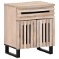 vidaXL Comodino 50x34x60 cm in Legno Massello di Mango Grezzo vidaXL Comodino 50x34x60 cm in Legno Massello di Mango Grezzo
