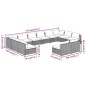 Set Divani da Giardino 12 pz con Cuscini in Polyrattan Marrone Set Divani da Giardino 12 pz con Cuscini in Polyrattan Marrone