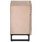 vidaXL Comodino Bianco 50x34x60 cm in Legno Massello di Mango vidaXL Comodino Bianco 50x34x60 cm in Legno Massello di Mango