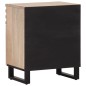 vidaXL Comodino Bianco 50x34x60 cm in Legno Massello di Mango vidaXL Comodino Bianco 50x34x60 cm in Legno Massello di Mango