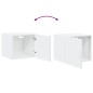 vidaXL Mobile a Parete Bianco 45x42,5x40 cm in Legno Multistrato vidaXL Mobile a Parete Bianco 45x42,5x40 cm in Legno Multistrato