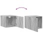 vidaXL Mobile a Parete Grigio Sonoma 45x42,5x40cm in Legno Multistrato vidaXL Mobile a Parete Grigio Sonoma 45x42,5x40cm in Legno Multistrato
