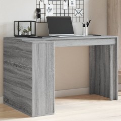 vidaXL Scrivania Grigio Sonoma 123,5x73,5x75 cm in Legno Multistrato