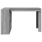 vidaXL Scrivania Grigio Sonoma 123,5x73,5x75 cm in Legno Multistrato