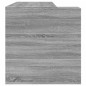 vidaXL Scrivania Grigio Sonoma 123,5x73,5x75 cm in Legno Multistrato