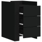 vidaXL Comodino Nero 45x50x65 cm in Legno Multistrato vidaXL Comodino Nero 45x50x65 cm in Legno Multistrato