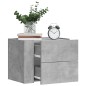 vidaXL Comodini a Muro 2 pz Grigio Cemento 45x30x35 cm vidaXL Comodini a Muro 2 pz Grigio Cemento 45x30x35 cm