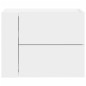 vidaXL Comodini a Muro 2 pz Bianchi 45x30x35 cm vidaXL Comodini a Muro 2 pz Bianchi 45x30x35 cm
