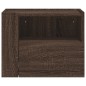 vidaXL Comodini a Muro 2 pz Rovere Marrone 45x30x35 cm vidaXL Comodini a Muro 2 pz Rovere Marrone 45x30x35 cm