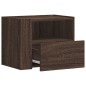 vidaXL Comodini a Muro 2 pz Rovere Marrone 45x30x35 cm vidaXL Comodini a Muro 2 pz Rovere Marrone 45x30x35 cm