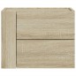 vidaXL Comodini a Muro 2 pz Rovere Sonoma 45x30x35 cm vidaXL Comodini a Muro 2 pz Rovere Sonoma 45x30x35 cm