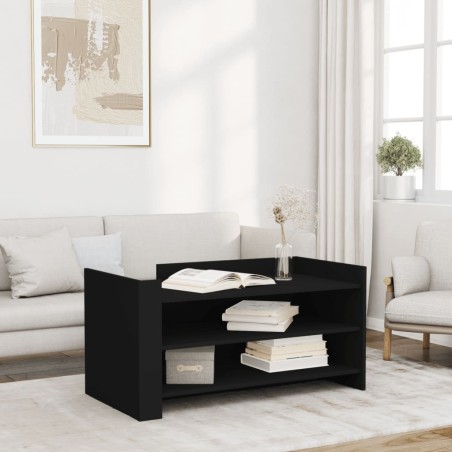 vidaXL Tavolino da Salotto Nero 100x50x50 cm Legno Multistrato
