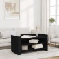 vidaXL Tavolino da Salotto Nero 100x50x50 cm Legno Multistrato