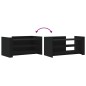 vidaXL Tavolino da Salotto Nero 100x50x50 cm Legno Multistrato