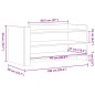 vidaXL Tavolino da Salotto Nero 100x50x50 cm Legno Multistrato