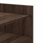 vidaXL Tavolino da Salotto Rovere Marrone 80x50x50cm Legno Multistrato