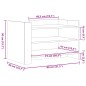 vidaXL Tavolino da Salotto Rovere Marrone 80x50x50cm Legno Multistrato