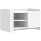 vidaXL Tavolino da Salotto Bianco 80x50x50 cm in Legno Multistrato