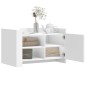 vidaXL Tavolino da Salotto Bianco 80x50x50 cm in Legno Multistrato