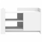 vidaXL Tavolino da Salotto Bianco 80x50x50 cm in Legno Multistrato