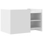 vidaXL Tavolino da Salotto Bianco 80x50x50 cm in Legno Multistrato