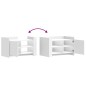 vidaXL Tavolino da Salotto Bianco 80x50x50 cm in Legno Multistrato