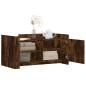 vidaXL Tavolino Salotto Rovere Fumo 100x50x50 cm in Legno Multistrato