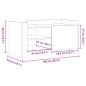 vidaXL Tavolino Salotto Rovere Fumo 100x50x50 cm in Legno Multistrato