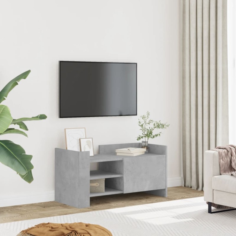 vidaXL Mobile per TV Grigio Cemento 80x35x40 cm Legno Multistrato vidaXL Mobile per TV Grigio Cemento 80x35x40 cm Legno Multistrato