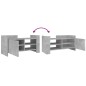 vidaXL Mobile per TV Grigio Cemento 80x35x40 cm Legno Multistrato vidaXL Mobile per TV Grigio Cemento 80x35x40 cm Legno Multistrato